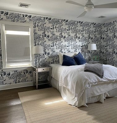 Bedroom Wall paper with bed (Demo)